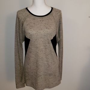 Ladies Top with Faux Leather